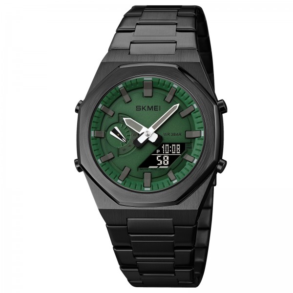 Skmei 1816BKGNBK Black Green-Black - 3590820