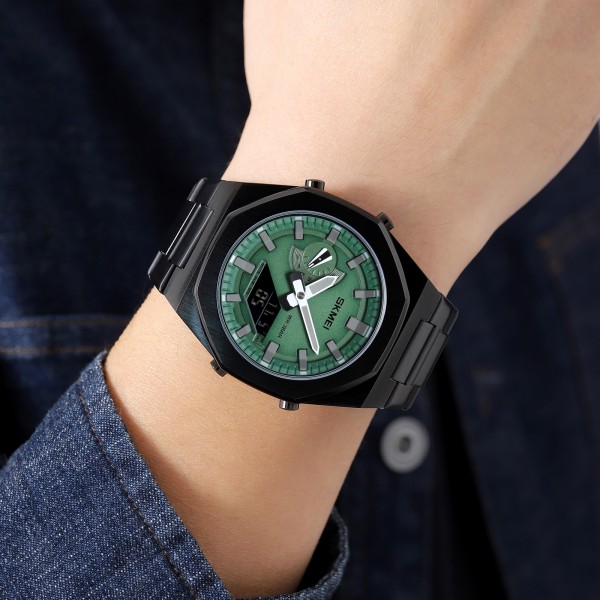 Skmei 1816BKGNBK Black Green-Black - 3590820