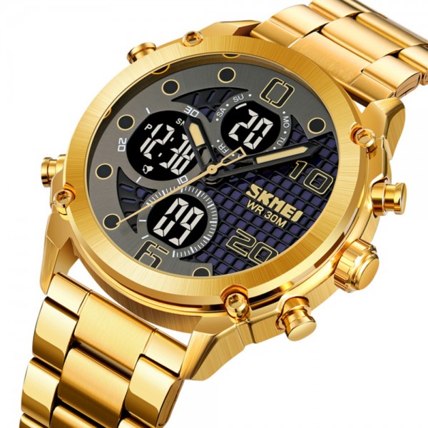 Skmei 1975SGDBK Gold-Black Steel - 3590880