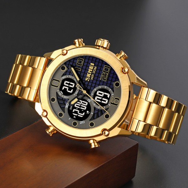 Skmei 1975SGDBK Gold-Black Steel - 3590880