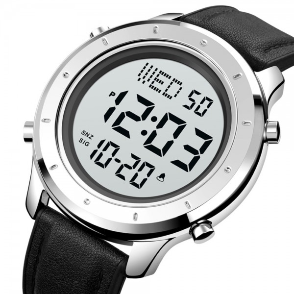 Skmei 1864LSIWT Silver-White Leather - 3590890