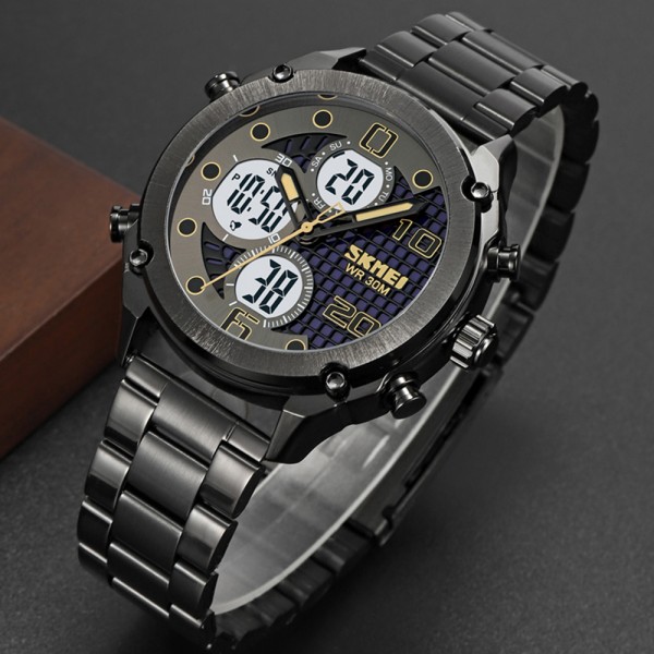 Skmei 1975SBKWT Black-White Steel - 3590920