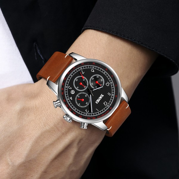 Skmei 9318BKBN Black-Brown - 3591180 Skmei 9318BKBN Black-Brown - 3591180