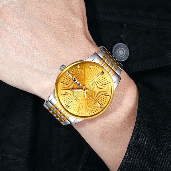 Skmei 9323TGDGD Silver/Gold-Gold - 3591210 Skmei 9323TGDGD Silver/Gold-Gold - 3591210