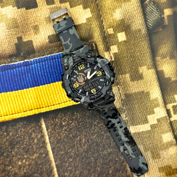 Patriot 002CMGYUAGD Тризуб золото Сірий камуфляж + Коробка. - 1201-0084-30 Patriot 002CMGYUAGD Тризуб золото Сірий камуфляж + Коробка. - 1201-0084-30