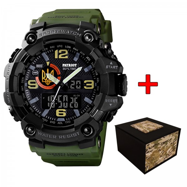 Patriot 002AGUAGD Тризуб золото Зелені + Коробка. - 1201-0083-30