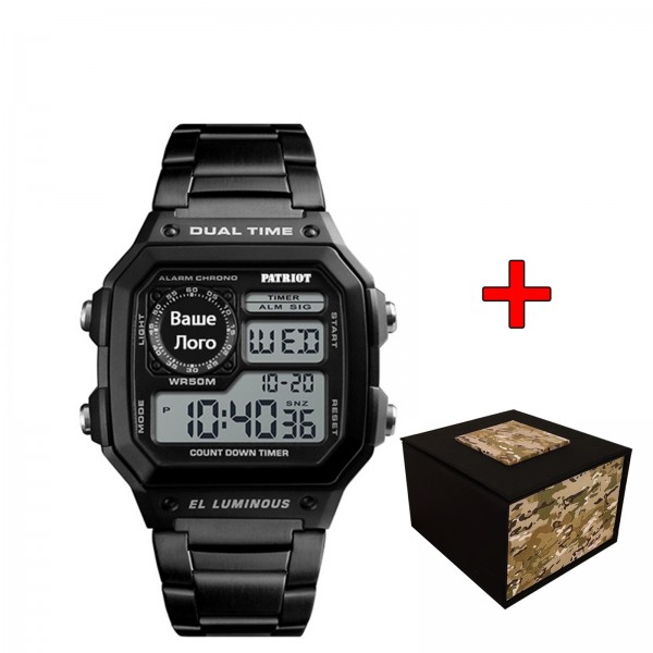 Patriot 011SI Ваше лого Чорні + Коробка - 1201-0238-30