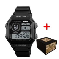 Patriot 010BKUASI Тризуб срібло Чорні + Коробка.