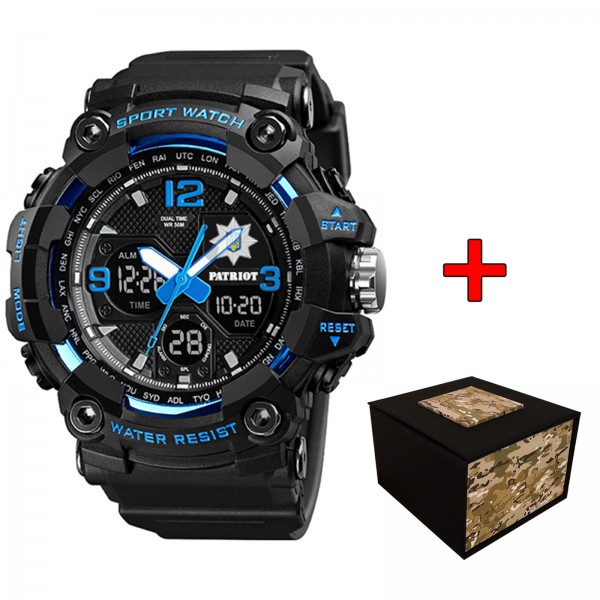 Patriot 006BUPO Поліція Чорні з синім + Коробка - 1201-0268-30