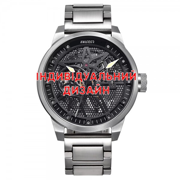 Awarder 058 Black-Red Steel Індивідуальний дизайн - 1202-0281-29