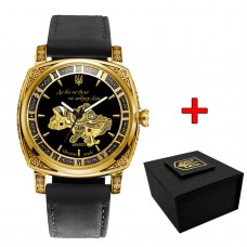 Awarder 021-3D Де би не була Gold-Black-Black Leather