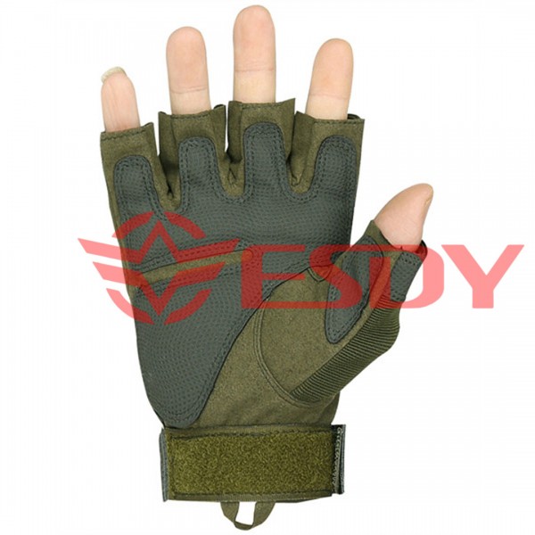 Рукавиці захисні тактичні. Безпалі. ESDY. Олива - 3591951 Рукавиці захисні тактичні. Безпалі. ESDY. Олива - 3591951