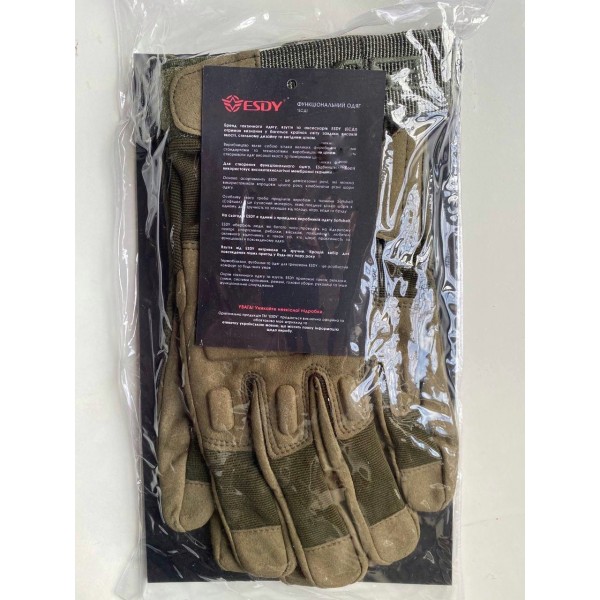 Тактичні рукавиці. Повнопалі. ESDY. Олива - 3591971 Тактичні рукавиці. Повнопалі. ESDY. Олива - 3591971