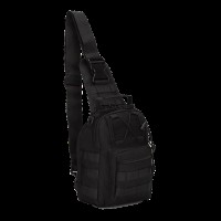 Сумка тактична плечова EDC. 7 л. Чорна