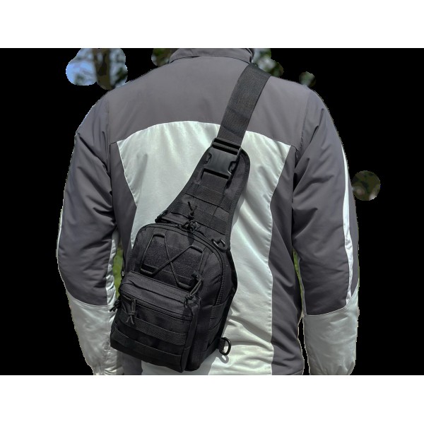 Сумка тактическая плечевая EDC. 7 л. Черная - 3591901 Сумка тактическая плечевая EDC. 7 л. Черная - 3591901
