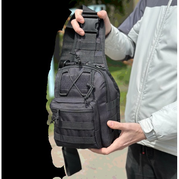 Сумка тактическая плечевая EDC. 7 л. Черная - 3591901 Сумка тактическая плечевая EDC. 7 л. Черная - 3591901