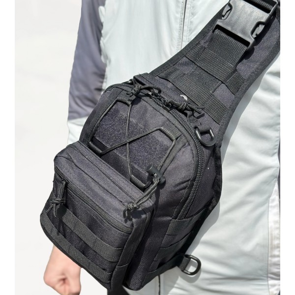 Сумка тактическая плечевая EDC. 7 л. Черная - 3591901 Сумка тактическая плечевая EDC. 7 л. Черная - 3591901