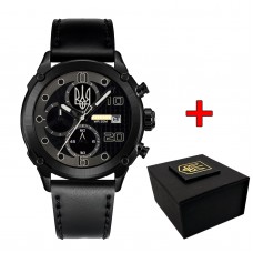 Patriot 016BKBK Тризуб срібло Чорні + Коробка