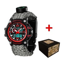 Patriot 012BKRDSU ЗСУ Чорні з червоним Паракордовий ремінець ACU + Коробка