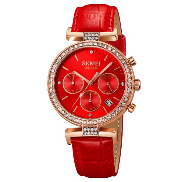 Skmei 2089RGRD Rose Gold-Red - 3591701