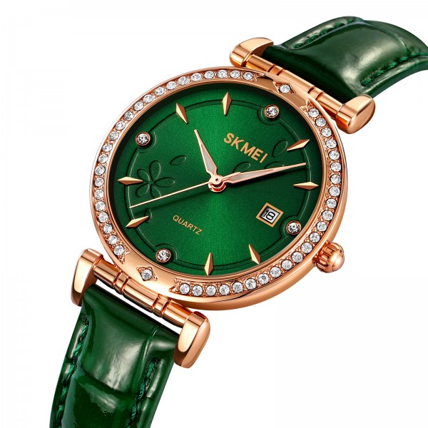 Skmei 2169RGGN Rose Gold-Green - 3591711