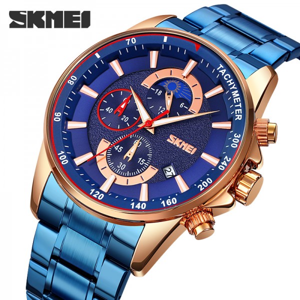 Skmei 9250RGBU Rose Gold-Blue - 3590541