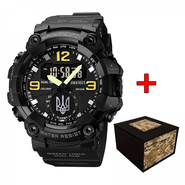 Awarder 003 Тризуб срібло Black - 1202-0202-29