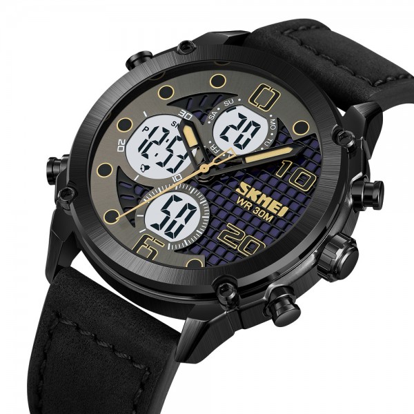 Skmei 1975LBKWT Black-White Leather. - 3590891 Skmei 1975LBKWT Black-White Leather. - 3590891