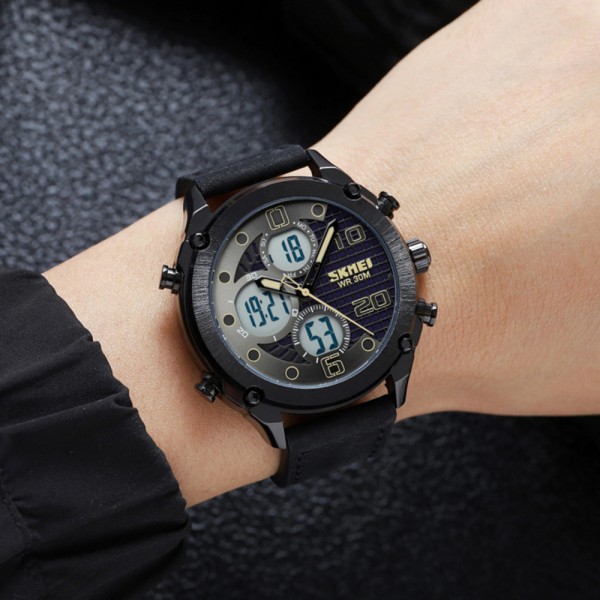 Skmei 1975LBKWT Black-White Leather. - 3590891 Skmei 1975LBKWT Black-White Leather. - 3590891