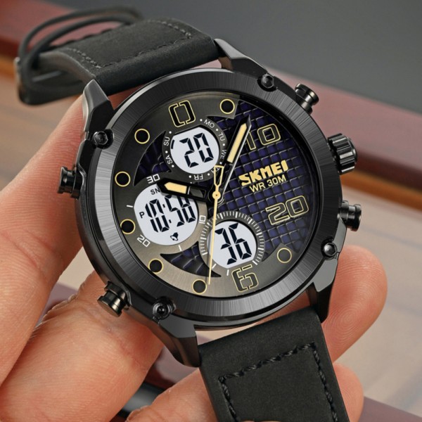 Skmei 1975LBKWT Black-White Leather. - 3590891 Skmei 1975LBKWT Black-White Leather. - 3590891