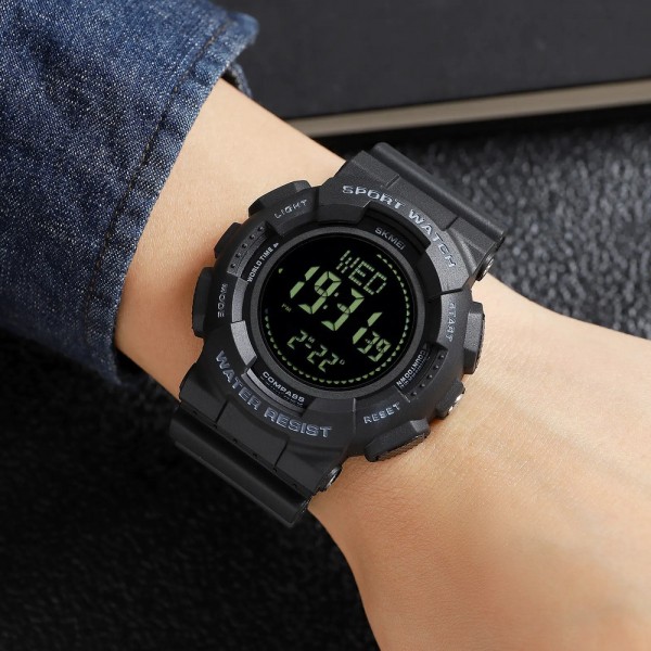 Skmei 2077BK Black+Compass - 3590921