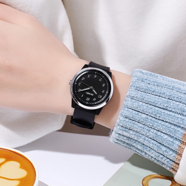 Skmei 2008BK-AC Black Numbers - 3590961