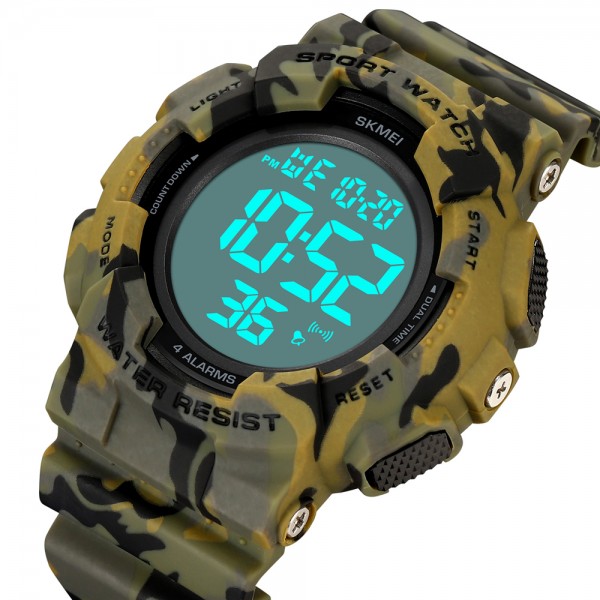 Skmei 2081CMGNWT Camo Green-White STOPPED - 3590981