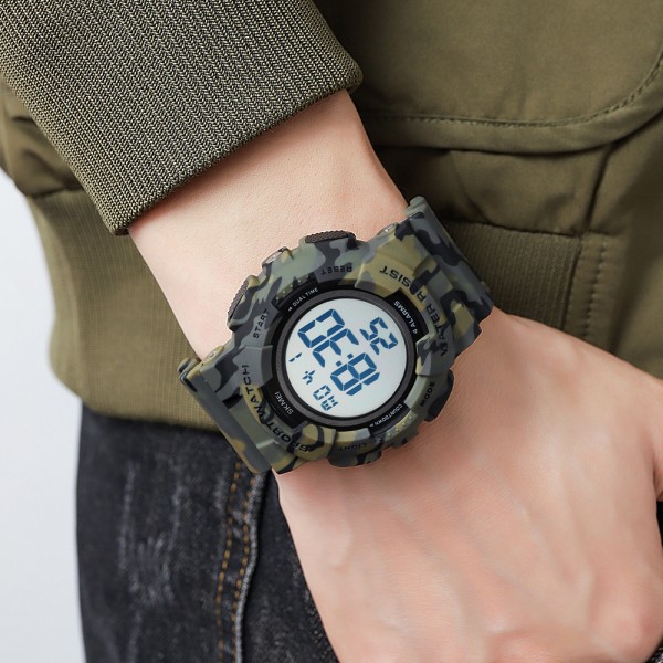 Skmei 2081CMGNWT Camo Green-White STOPPED - 3590981