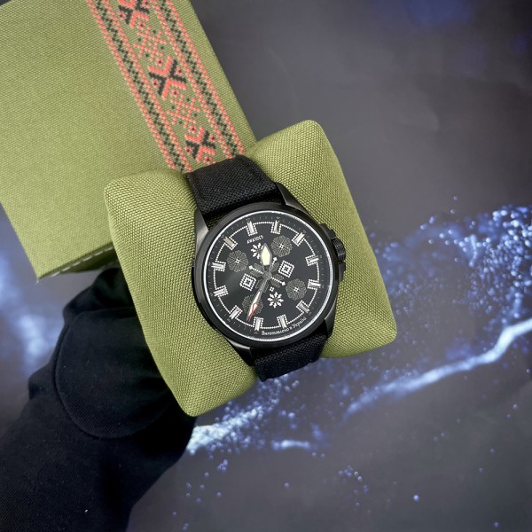 Awarder Embroidery Black-Army Green Black Battery 10ATM - 1202-0011-29