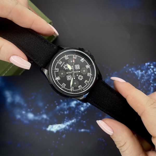 Awarder Embroidery Black-Army Green Black Battery 10ATM - 1202-0011-29