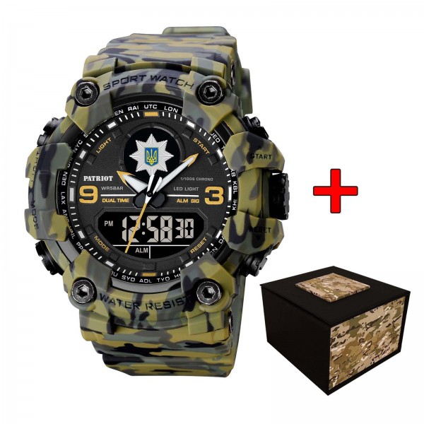 Patriot 001CMGRPO Поліція Зелений камуфляж + Коробка. - 1201-0029-30