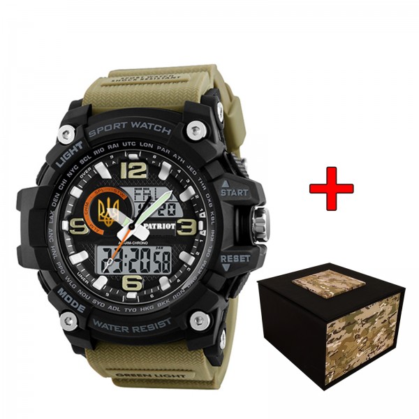 Patriot 012BKKHUAGD Тризуб золото Чорні з хакі + Коробка - 1201-0189-30