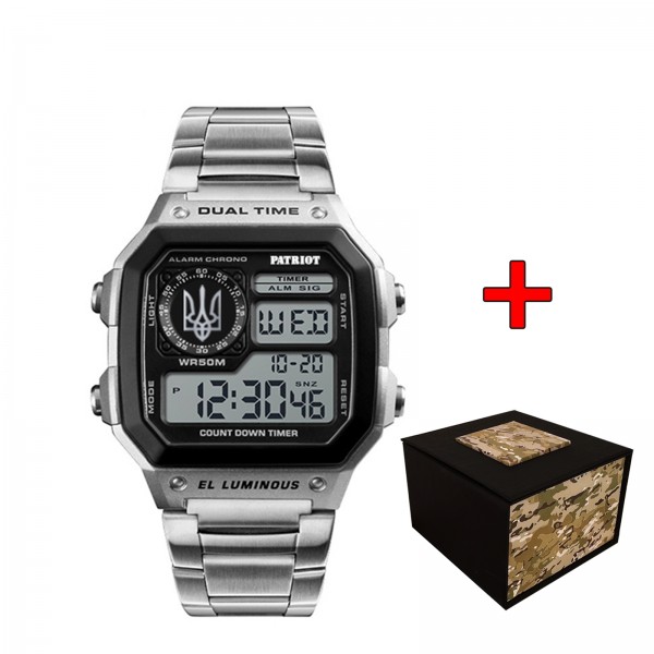 Patriot 011BKUASI Тризуб срібло Срібло + Коробка. - 1201-0229-30