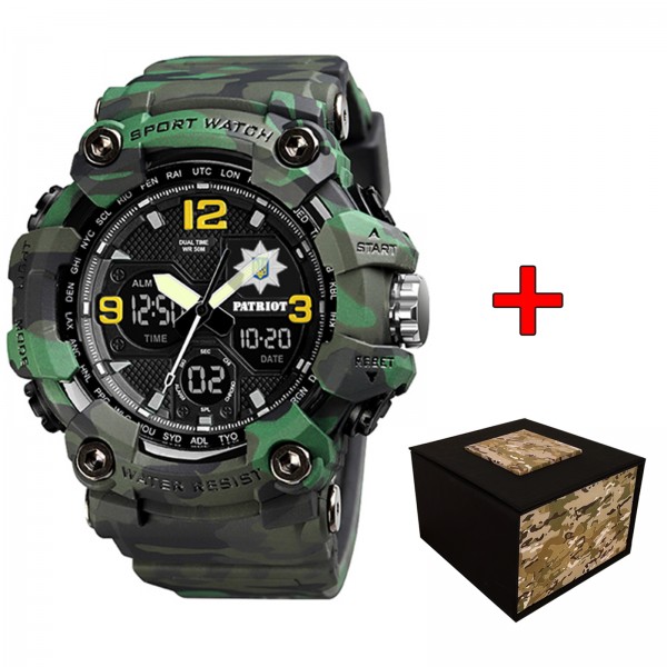 Patriot 006CMGRPO Поліція Зелений камуфляж + Коробка - 1201-0269-30