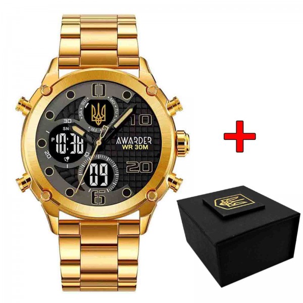 Awarder 017 Тризуб Золото Gold-Black Steel - 1202-0444-29