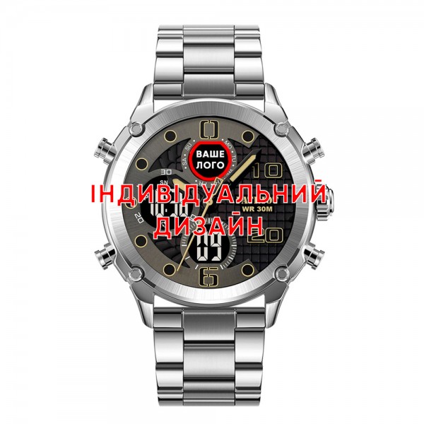 Awarder 017 Silver-Black Steel Индивидуальный дизайн - 1202-0595-29