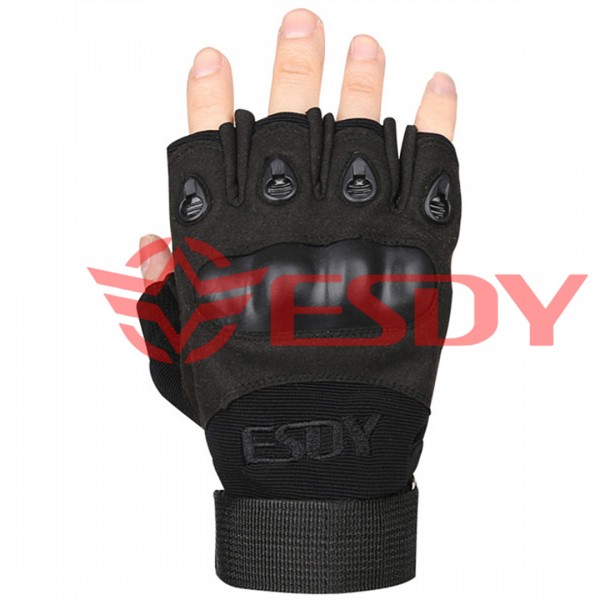 Рукавиці захисні тактичні. Безпалі. ESDY. Чорні - 3591952 Рукавиці захисні тактичні. Безпалі. ESDY. Чорні - 3591952