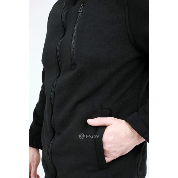 Кофта флисовая тактическая. ESDY. Черная XL - 3591892 Кофта флисовая тактическая. ESDY. Черная XL - 3591892