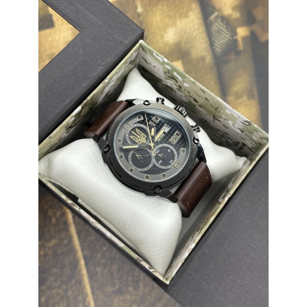 Patriot 016BKBR Тризуб золото Чорні Кор. ремінець + Коробка - 1201-0300-30 Patriot 016BKBR Тризуб золото Чорні Кор. ремінець + Коробка - 1201-0300-30