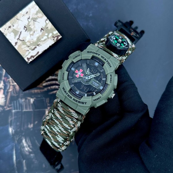 Patriot 005AGSU ЗСУ Паракордовий ремінець Camo Green + Коробка - 1201-0342-30 Patriot 005AGSU ЗСУ Паракордовий ремінець Camo Green + Коробка - 1201-0342-30