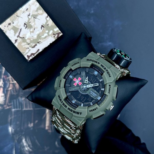 Patriot 005AGSU ЗСУ Паракордовий ремінець Camo Green + Коробка - 1201-0342-30 Patriot 005AGSU ЗСУ Паракордовий ремінець Camo Green + Коробка - 1201-0342-30