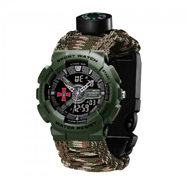 Patriot 005AGSU ЗСУ Паракордовий ремінець Camo Green + Коробка - 1201-0342-30 Patriot 005AGSU ЗСУ Паракордовий ремінець Camo Green + Коробка - 1201-0342-30