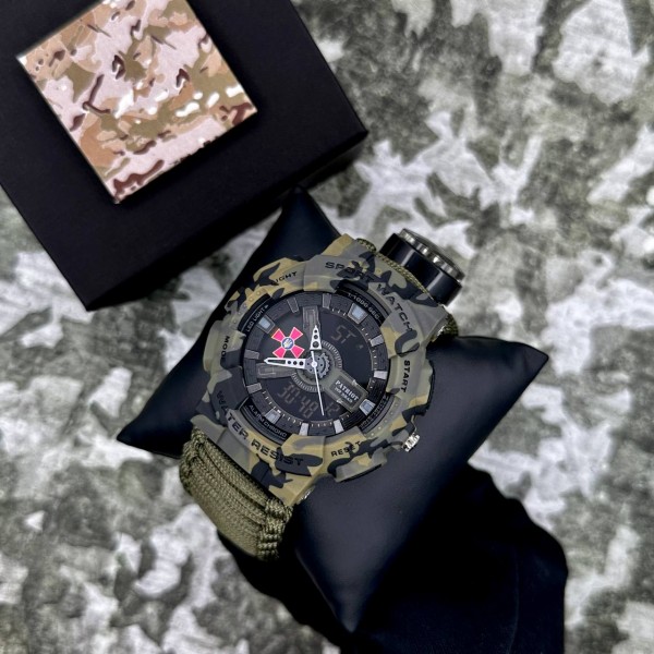 Patriot 005CMGRSU ЗСУ Зелений камуфляж Паракордовий ремінець Army Green + Коробка. - 1201-0334-30 Patriot 005CMGRSU ЗСУ Зелений камуфляж Паракордовий ремінець Army Green + Коробка. - 1201-0334-30