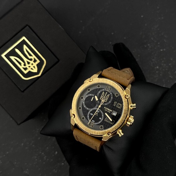 Patriot 016 Gold-Black-Brown Тризуб золото - 1201-0362-30